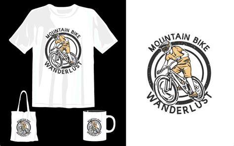 Mountain Biking T Shirt Design Graphic By Teemarket Creative Fabrica