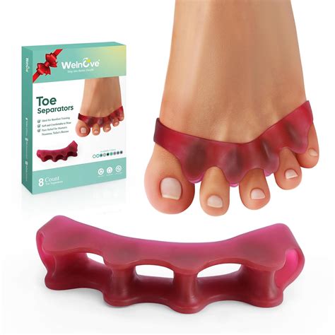 Welnove 8 Pack Toe Separator To Correct Bunions And Restore Toes To