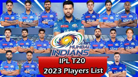 IPL 2023 | Mumbai Indians Squad | MI Team Players List | MI Team Squad ...