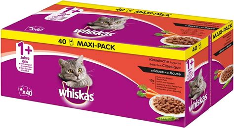 Whiskas Katzenfutter Klassische Auswahl In Sauce Hochwertiges