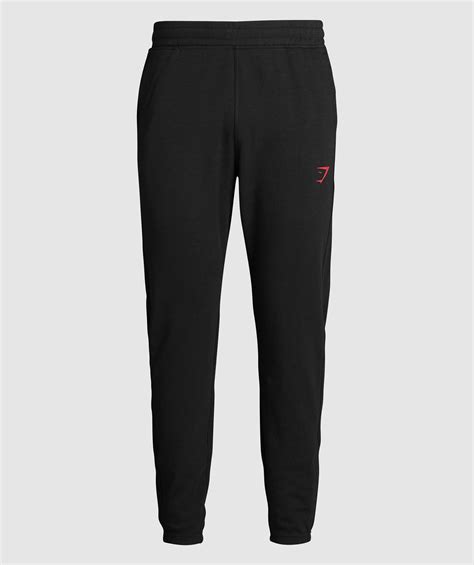 Gymshark Impact Joggers Blackvivid Red Gymshark