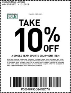 The Best Dicks Sporting Goods Coupons In Store Online Codes 2024