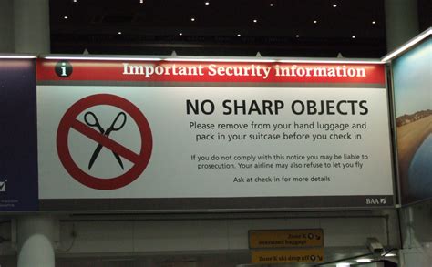 File:No sharp objects sign at Gatwick Airport.jpg - Wikimedia Commons