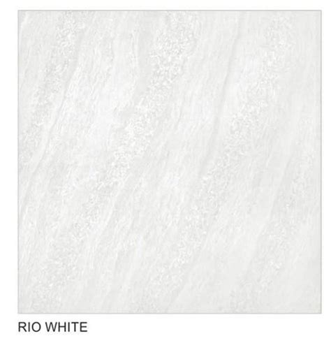 Gloss Rio White Ceramic Bathroom Floor Tile 6 Piece Thickness 5mm At