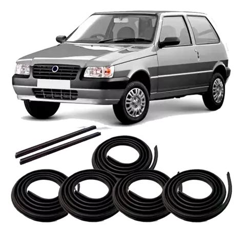 Kit Borrachas Portas Mala E Friso De Teto Fiat Uno Portas