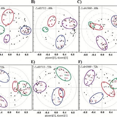 Targeted LC MS Metabolomic Analysis A PCA Plots Of The LC MS