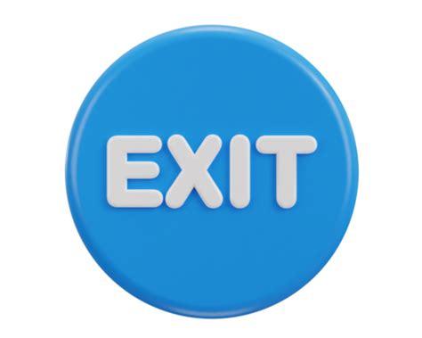 Exit Button PNGs for Free Download