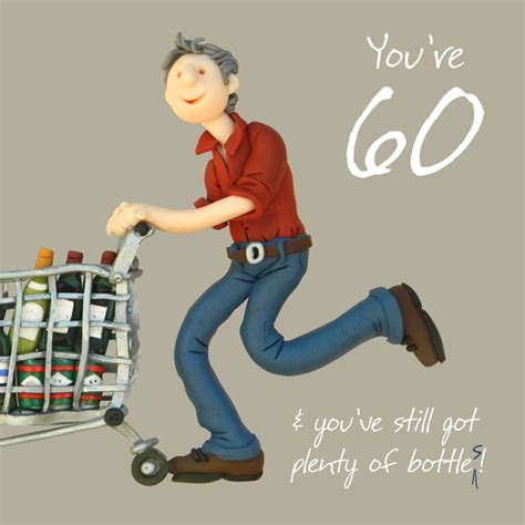 60th Birthday Male Greeting Card One Lump Or Two Range Holy Mackerel