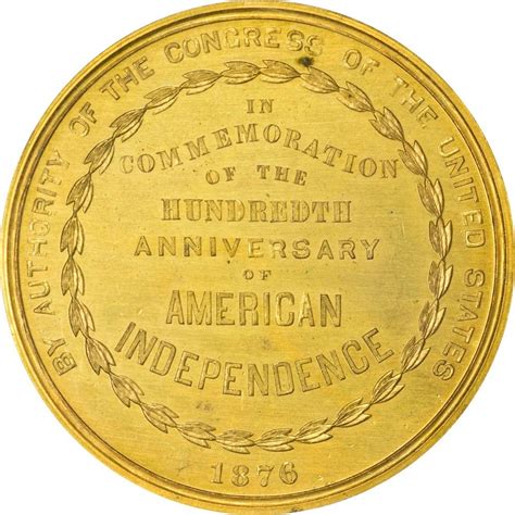 So Called Dollar 1876 Hk 22 Us Centennial Exposition Gilt Bronze