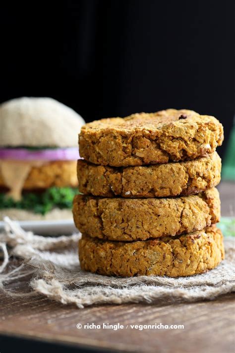 Sweet Potato Peanut Burgers Vegan Recipe Vegan Richa