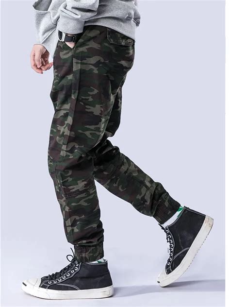 Pantalones Cargo informales de camuflaje para hombre pantalón de