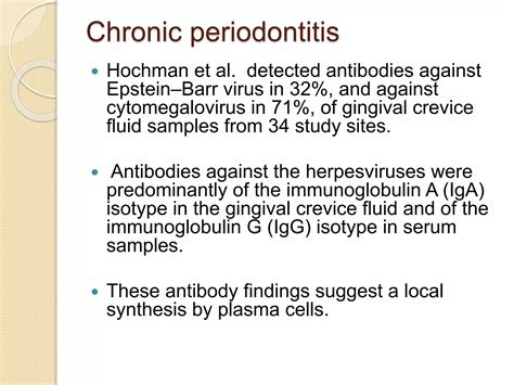 ROLE OF VIRUSES IN PERIODONTAL DISEASES PPT