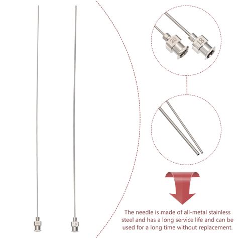 Dispensing Needle Set 2pcs Dispensing Needles Stainless Steel Precision