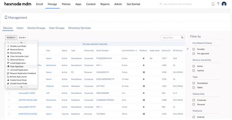 Clear App Data Android Unified Endpoint Management Community Hexnode Connect