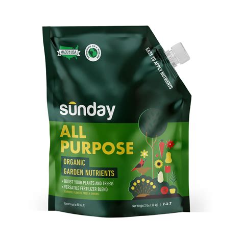 All Purpose Organic Garden Fertilizer Sunday Lawn Care