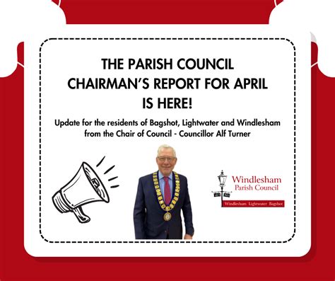 The Chair Report For April 2024 Is Here Windlesham Parish Council