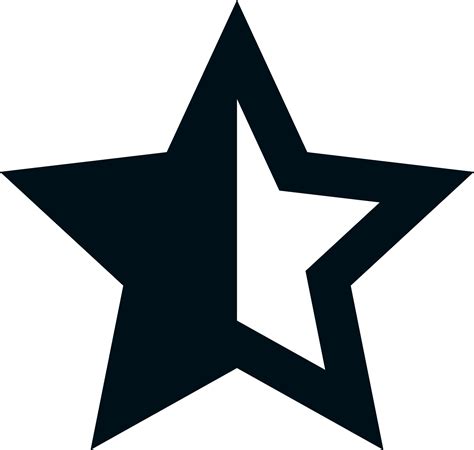 Star Half Fill Icon Download For Free Iconduck