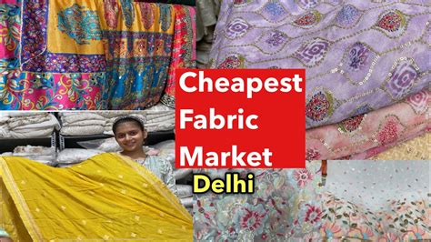 Cheapest Fabric Market For Designer Fabrics Embroidered Fabric