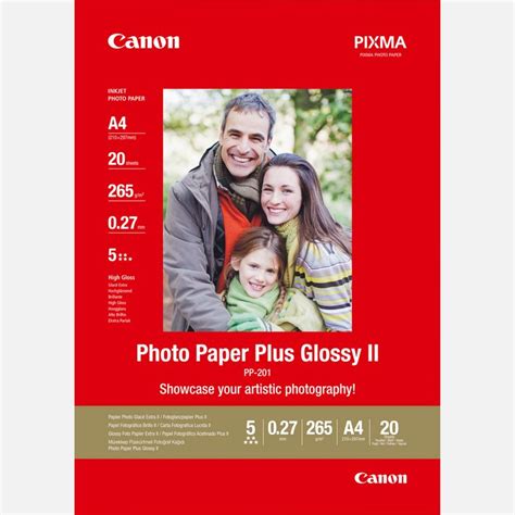 Canon Pp 201 Glossy Ii Fotopapier Plus A4 20 Blatt — Canon