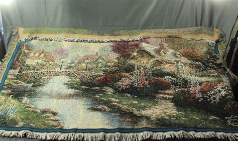 Thomas Kinkade Painter Of Light Throw Blanket Etsy