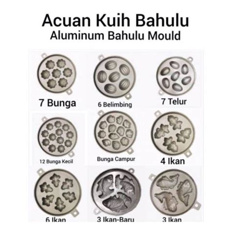 Acuan Kuih Bahulu Acuan Kuih Cara Aluminium Bahulu Mould Lazada