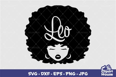 Leo Afro Woman Graphic By Thecliparthouse Creative Fabrica