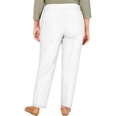 Alfred Dunner Plus Womens Stretch Slimming Dress Pants