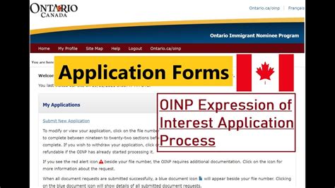 Oinp Expression Of Interest Part Application Submission