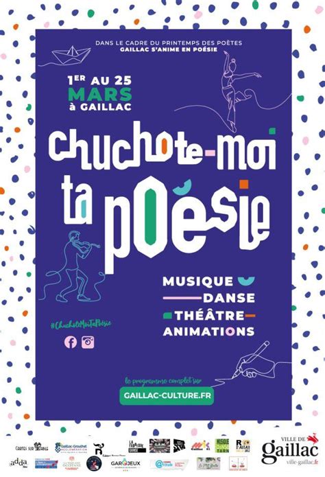 Chuchote moi ta poésie 2024 programme du festival