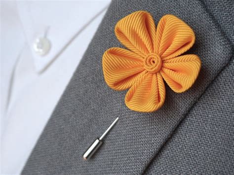 Handmade Lapel Flower Pin Flower Lapel Pin Flower Brooch Etsy