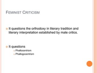 Feminist criticism | PPT