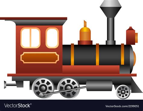 Old Train Royalty Free Vector Image VectorStock