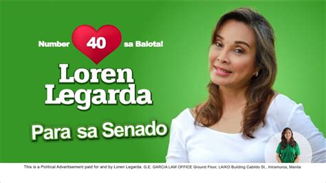 Legarda Loren Npc Paid Tv Ad 2022 30s With Alex Gonzaga Jingle