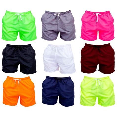 Short Masculino Mauricinho Neon Tactel Bermuda Moda Praia Shopee Brasil