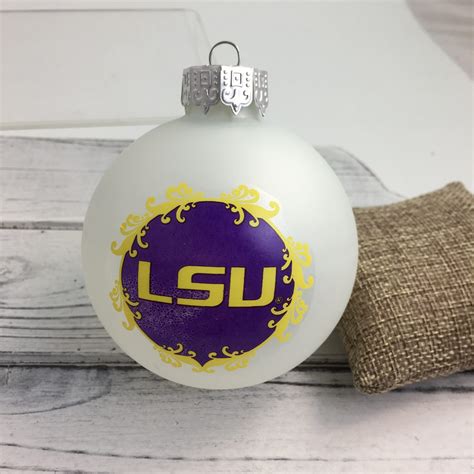 LSU Glass Ornament – Song Lily