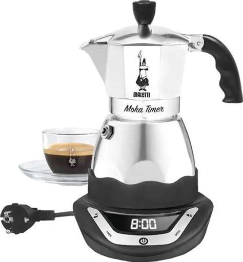 Электрическая кофемашина Bialetti Moka Timer 360 W серебристая ...