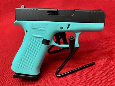 Glock 43x G43x 9mm Apollo Custom Robins Egg Blue Tiffany Blue Black