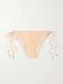 Peony Net Sustain Striped Stretch Econyl Bikini Briefs Net A Porter