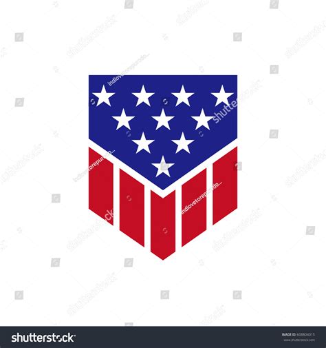 Us Flag Logo Vector Stock Vector (Royalty Free) 608804015 | Shutterstock