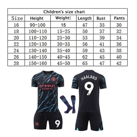 Детска спортна екипировка Man City Haaland Football Shirt Set YSHT