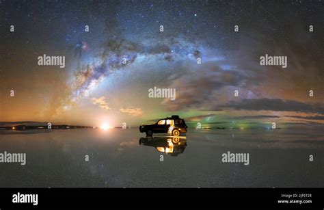 salt lake salar de uyuni   night  res stock photography