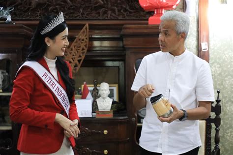 Temui Ganjar Pranowo Eudia Isabelle Matangkan Visi Misi Jadi Wakil