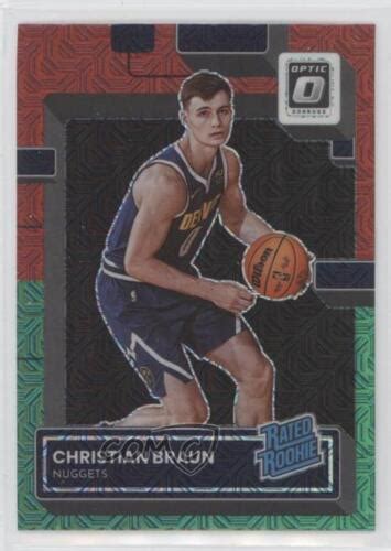 2022 Donruss Optic Rated Choice Red Green Prizm Christian Braun 238