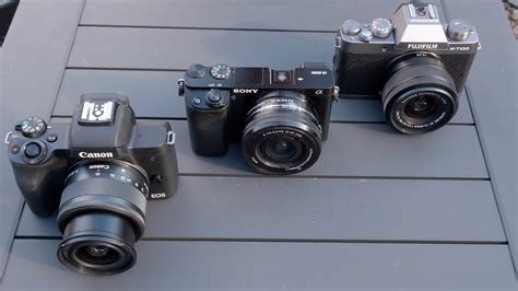 Entry Level APS C Mirrorless Cameras Canon EOS M50 Sony A6000 And