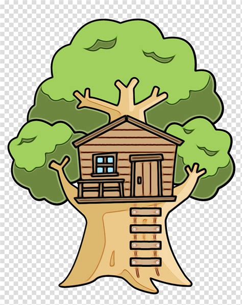 House With Trees Clipart Black And White Graphic Library Tree Clip