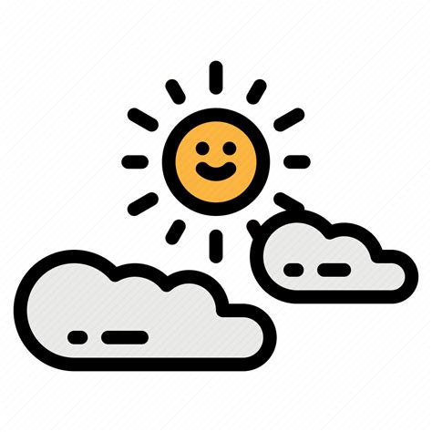 Cloud Cloudy Sky Sun Weather Icon Download On Iconfinder