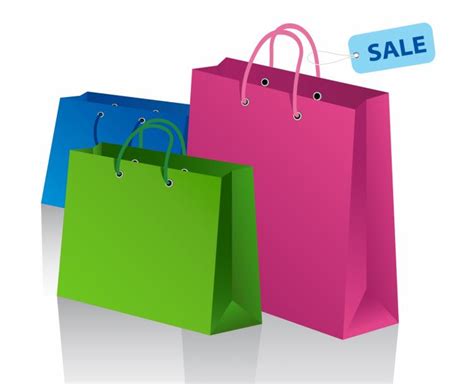 Shopping bags Free Vector / 4Vector