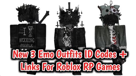 New 3 Boys Emo Outfits Id Codes Links For Brookhaven Rp Berry