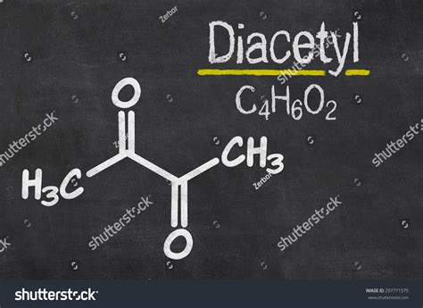 Blackboard Chemical Formula Diacetyl Stock Photo 297771575 Shutterstock