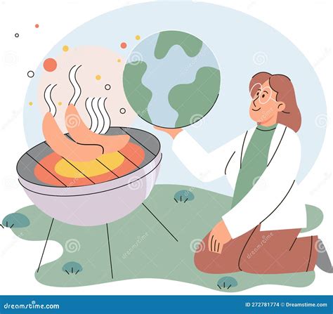 Scientist Studies Problem of Rising Temperatures on Earth, Makes